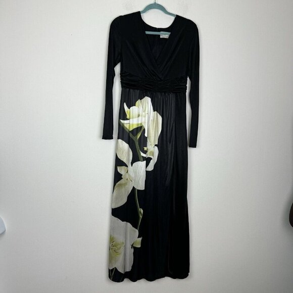 Altuzarra For Target Dresses & Skirts - Altuzarra for Target Black Orchid Long Sleeve Satin Maxi Dress  Size Medium